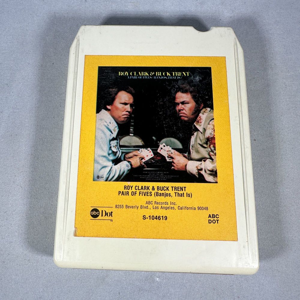 Roy Clark Buck Trent Pair Of Fives ABC Dot 8-Track Tape 1975